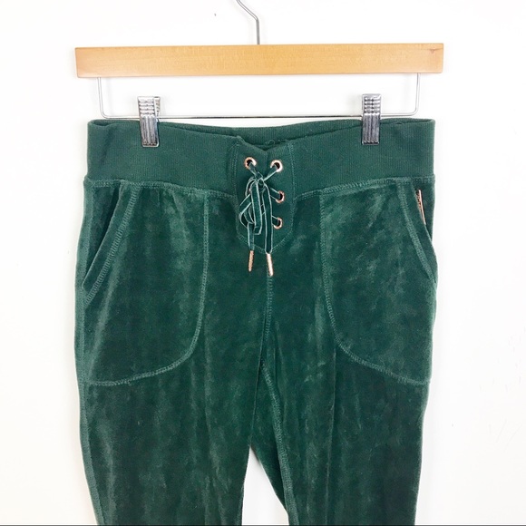 Betsey Johnson Forest Velour Drawstring Joggers - Picture 2 of 6